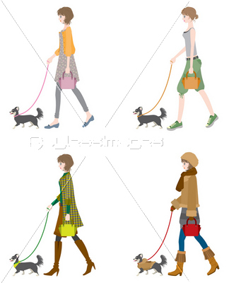 犬とお散歩 ストックフォトの定額制ペイレスイメージズ