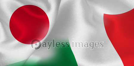 日本 イタリア 国旗 背景 ストックフォトの定額制ペイレスイメージズ