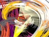 birth of the light, abstract bulb, close-up, vector