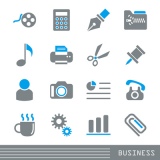 Business icons set