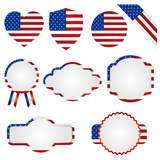 american national flag set