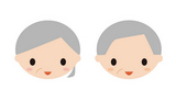 Elderly couple face